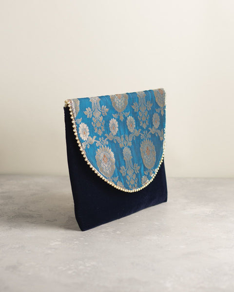 BG184: Blue Brocade